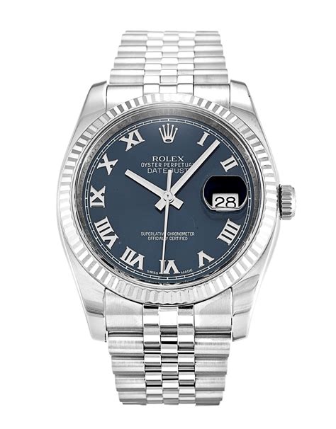 rolex just date acciao blu numeri romani|rolex roman numeral face.